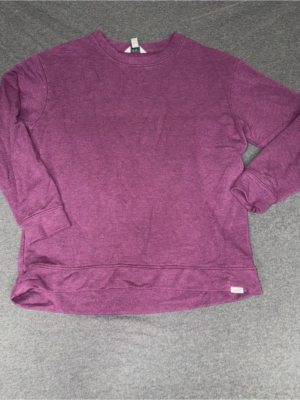 Mens Orvis Crewneck Sweatshirt in Heathered Plum Size Small